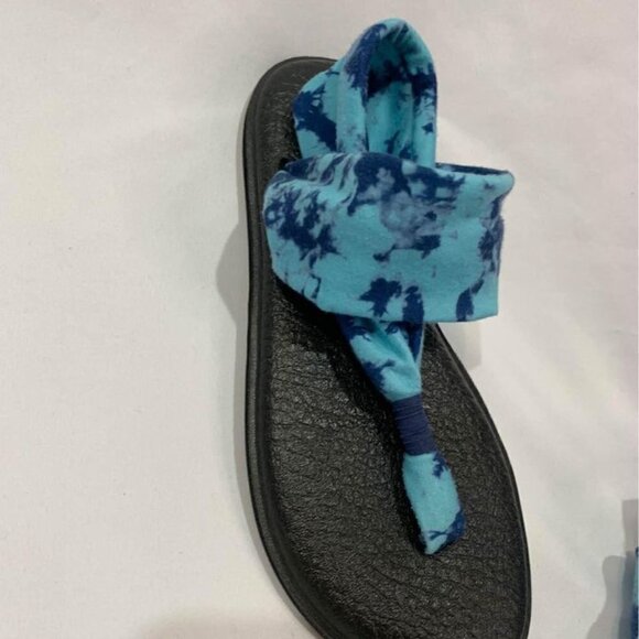 sanuk wrap sandal. Teal/black. Brand new. Size 6. Woman’s shoe. - Picture 6 of 9